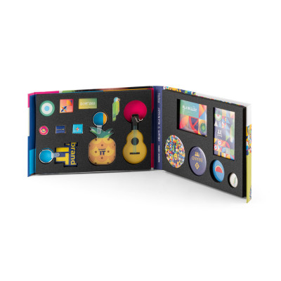 PIN & DOMING SHOWCASE. Mostruário 2 em 1 de Pins e Domings